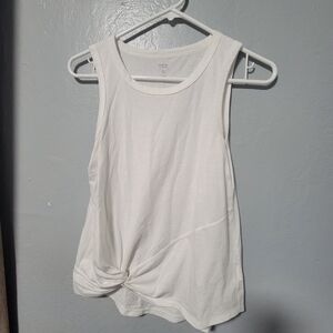 White Sleeveless Top